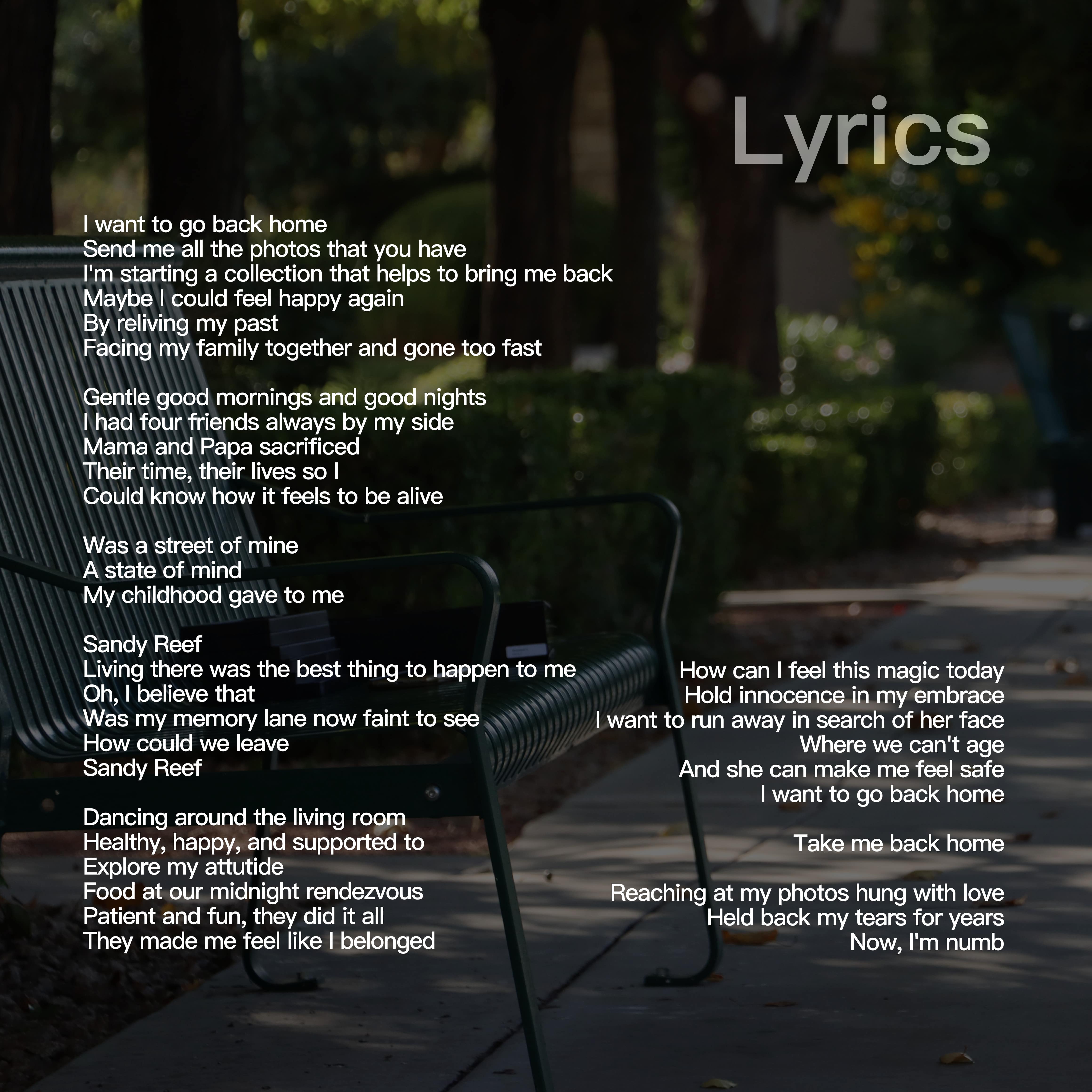 Sandy Reef Lyrics